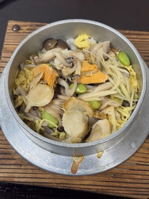 Scallop and Mushuroom Steamed Rice