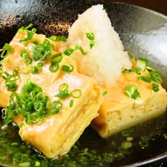 Thick Japanese Omelet Made with Stock