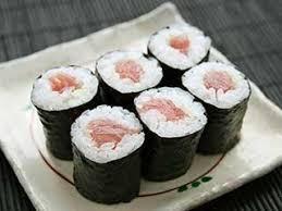 Nagasaki Sushi Rolls with Raw Yellowtail amberjack