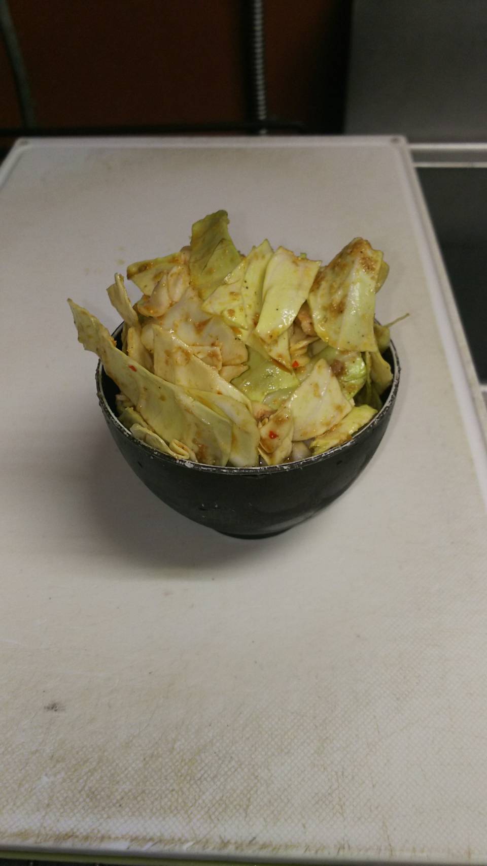 Seasoned Cut Cabbage & Sliced Cha Shao Pork