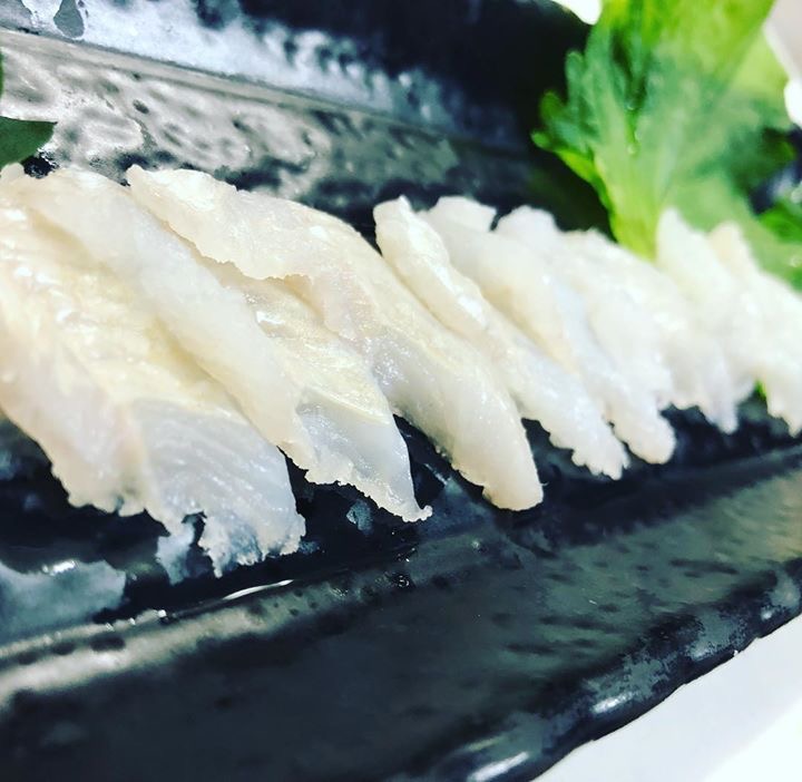 Conger Eel Sashimi Caught in Tsushima Island