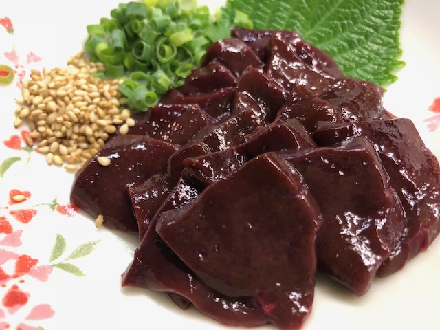 熊本直送馬レバ刺し