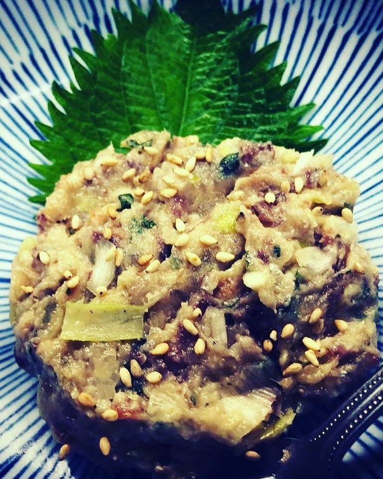 Namero; Fine-chopped Fish (Tataki) with Ginger and Miso