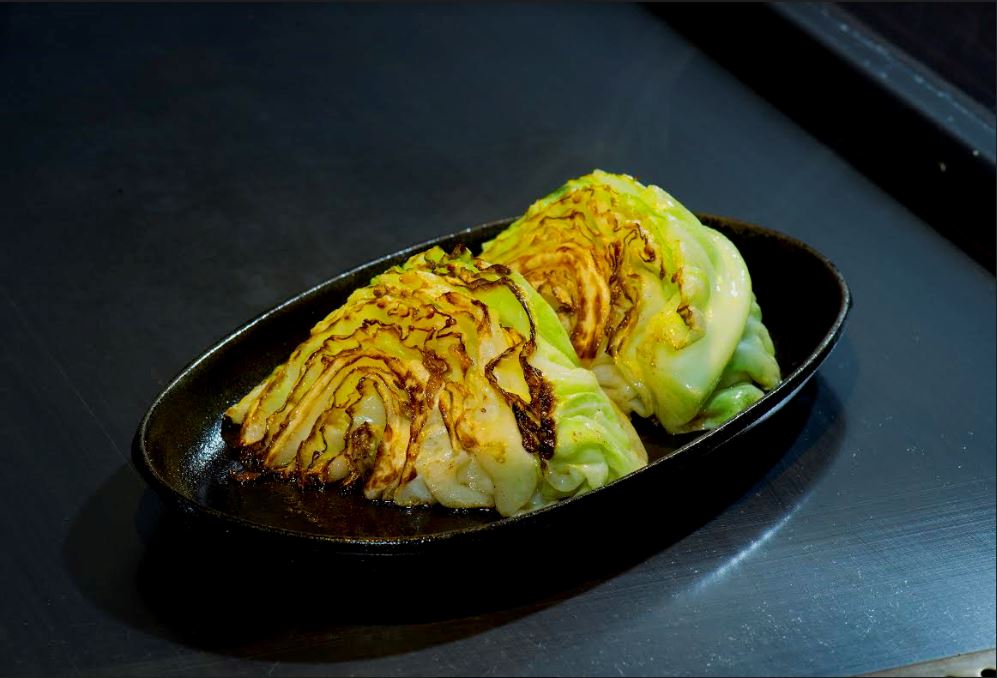 Grilled Anchovies with Cabbage
