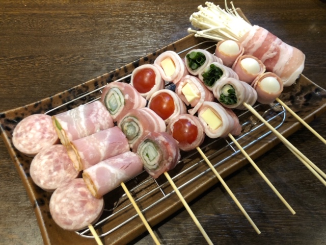アスパラベーコン串
