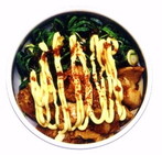 Pork fillet roasted with mayonnaise