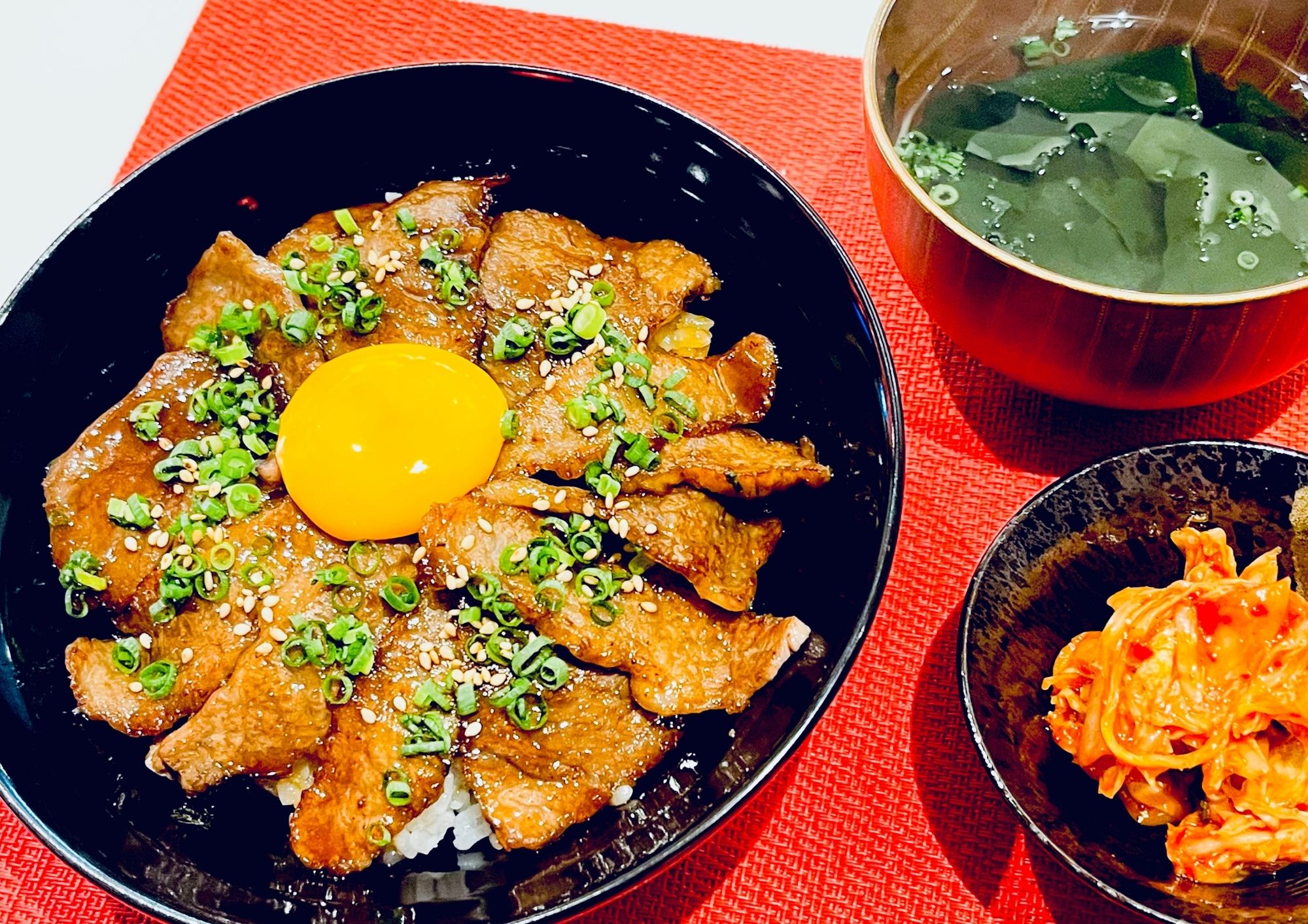 Donburi Bowl of Rice Topped with Grilled Meat
