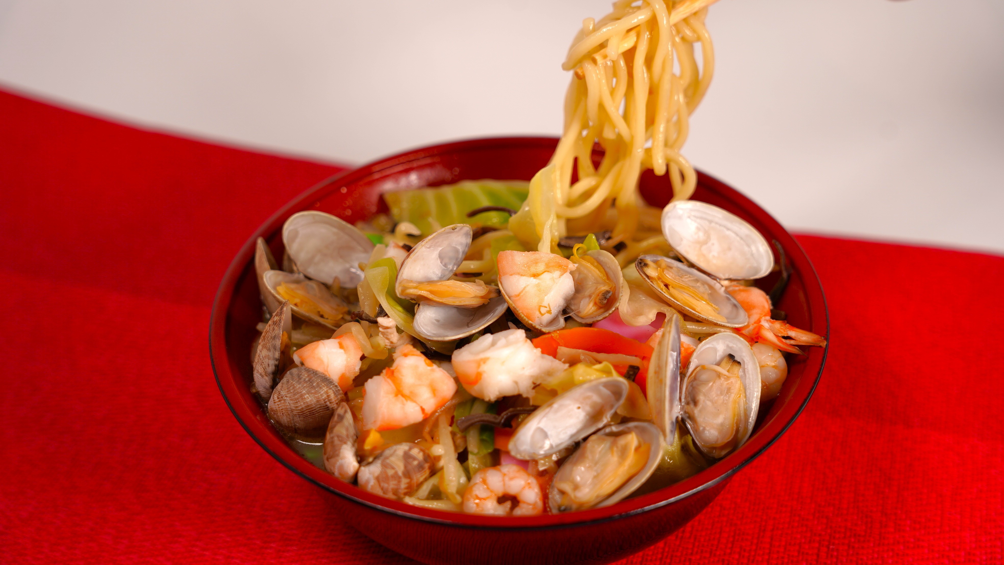 Nagasaki Champon Noodles with Seafood